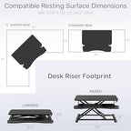 VIVO Reclaimed Wood 32 inch Desk Converter, DESK-V000KP - Image 6