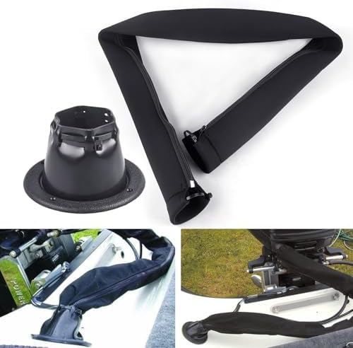 48-Inch Zippered Rigging Sleeve with Marine Cable Boot Diameter 4 2/5" with Cable Tie Universal Fit for Yacht Cable Management Kit by CNRAQR
