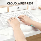 White Acrylic Keyboard Stand with Wrist Rest，Detachable/Adjustable Width - Image 3