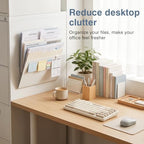 2 PCS Magnetic Wall File Organizer, Hanging Metal Wall File Holder - Image 6