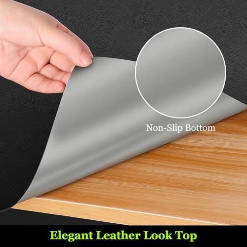 Warmstar Leather Table Cover 24 x48 Inch, 1.8MM Thick PVC Table Protector - Image 2