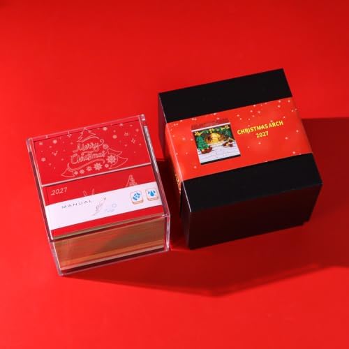 3D Calendar 2027,Creative 3D Memo Pad Time Piece Calendar 2027 Tear Away Paper Sculpture Christmas Arch Multi-Color DIY Art Note - Image 6