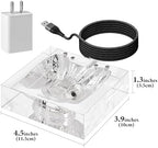 GEEKRIA Headphones Charging Stand for Apple AirPods Max/AirPods Max 2 (USB-C), Acrylic Charging Dock, Base with Sleep Power Saving Mode (Transparent) - Image 5