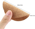 Natural Round Wood Coffee Cup Mat Heat Cork Coaster Mat Tea Drink Wine Pad Table Decor(100Pcs) - Image 3