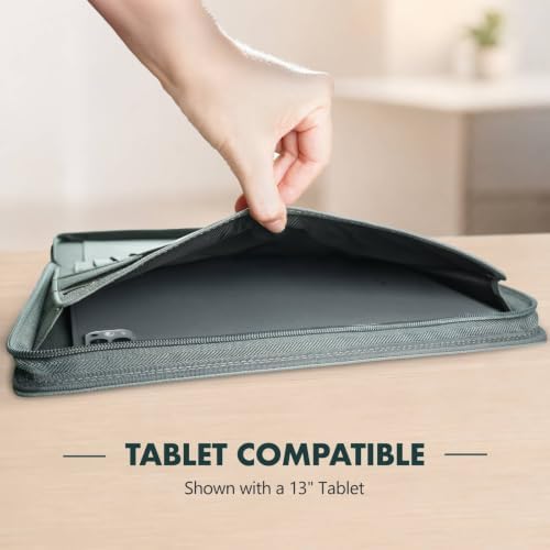 Padfolio Portfolio Binder, 3-Ring Binder with Zipper, Business Folder - Image 5