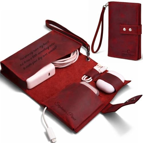 Personalized Pouch for Chargers and Cords | Personalized organizer pouch by Artelica