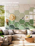 Fluxynara Extra Large 12-Pack Felt Bulletin Board Tiles, Sagewood - Image 5