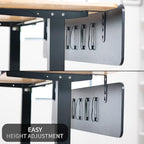 VIVO Laminate 59 x 12 inch Modesty Panel for Office Desk, 3 Configuration Options, Cable Management Organizer, Black, PP-LM60-B - Image 6