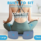 BlissTrends Extra Thick Seat Cushion for Office Chair & Car Seat, LightBlue - Image 6
