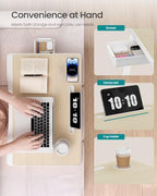 SONGMICS Foldable Lap Desk, Portable Bed Desk Table Tray w/Cup Holder Tray - Image 6