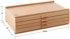 7 Elements 10 Drawer Wooden Artist Storage Supply Box for Pastels, Pencils, Pens, Markers, Brushes and Tools - Image 3
