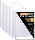 10ct Silver-Age Comic Book Toploaders - Crystal Clear Comic Book Top loaders, Premium PVC Comic Book Topload, Hard Plastic Comic Book Holders, Protection for Display, Storage, Collection by Unknown