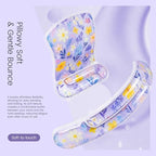 Ospelelf Mouse Pad with Wrist Rest and Ergonomic Gel Keyboard Hand Wrist, Support for Typing Gaming, Relieve Wrist Pain, Cool & Easy to Clean, for Office, Programmer, Home Computer Use Purple Floral - Image 4