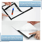 10Pack Magnetic Sign Holder 8.5 x 11, Self Adhesive Magnetic Frames for Wall, Magnetic Picture Frame Paper Holder for Fridge, Door, Window Magnetic Display Poster Frame Document Holder, Black - Image 4
