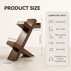 ASFSKY Wood Controller Holder and Headphone Stand, 3-in-1 Gaming Equipment - Image 3