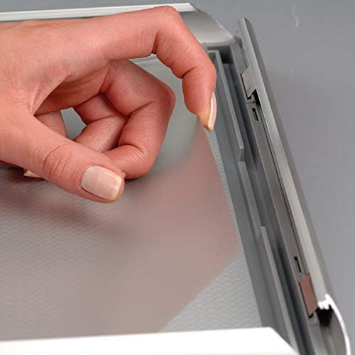 DisplaysMarket 8.5x11 Snap Frame for Wall Mount, Opti Frame, 1 inch Profile- Silver, 5 - Image 5