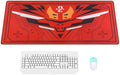 Mouse pad - Evangelion Unit-02 Inspired Dynamic Mecha Design, Large 35.4"x15.7" Anime Sci-Fi Gaming Mat by TREASURECASE