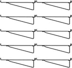 Shimeyao 10 Pcs 14 Inch Pegboard Shelf Brackets, Black by Shimeyao