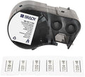 Brady Authentic (M5-187-1-342) PermaSleeve® Heat-Shrink Labels Polyolefin 0.335" H x 1" W Black on White 0.187" Dia, Cartridge of 80 Labels. for use with The BMP51 and M511 Label Printers by BradyCorp