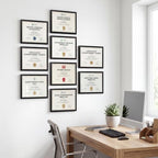 MEBRUDY 8.5 by 11 Picture Frames 22 Pack, Certificate Frame, Black - Image 7