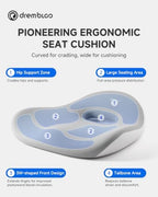 Extra Large Seat Cushion, Office Chair Cushions for Long Sitting Comfort - Image 4