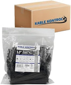 Kable Kontrol Cable Zip Ties, 5.5 Inch, 30000 Pcs, 18lbs Test, Black by KABLEKONTROL%C2%AE