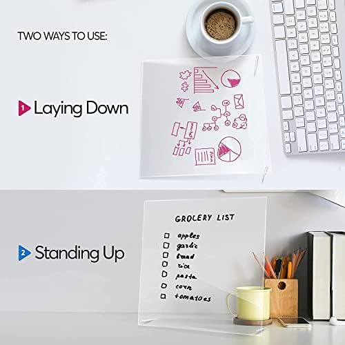 Desk Dry Erase Board with Erasable Marker, Angled Writing Tablet - Image 4