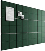 Bumusty 48" x 36" Large Cork Board Alternative, Christmas Green by BUMUSTY