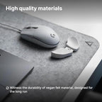 DELTAHUB - Minimalistic Felt Desk Protective Pad, Anti-Fray, Anti-Slip, Easy to Clean, Easy Glide, Long Lasting, Sleek Design, Comfortable, Resistant, Desk Mat, PC, Mac, Laptop - Large (18x32inch) - Image 3