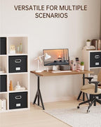4 Pack File Storage Organizer, Document Organizer, Portable File Box with Lid, Fit for Letter/Legal File Folder Storage,Black-Box only - Image 6