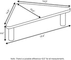 Triangle Corner Monitor Riser, Laptop Stand for Desk, Desk Organizers and Accessories, Office Desk Accessories, Monitor Stand Riser, French Oak - Image 2