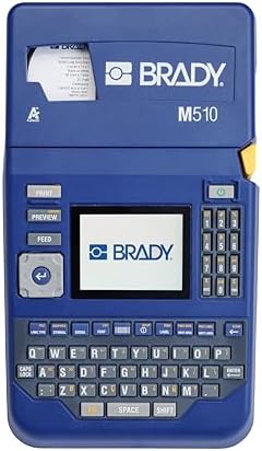 Brady M510 Portable Industrial Label Printer Kit with Safety and Facility ID Software, Carrying Case, Label Cartridge, Rechargeable Battery and Charger, 3.75" H x 5.75" W x 10" D by BradyCorp