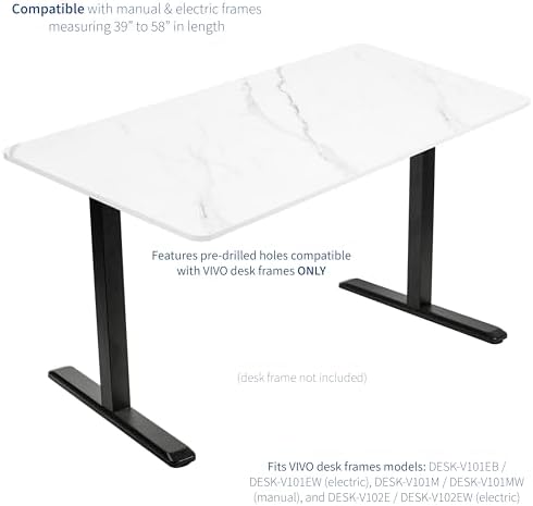 VIVO Marble Dry Erase 60 x 24 inch Solid Table Top, DESK-TOP60WM - Image 4