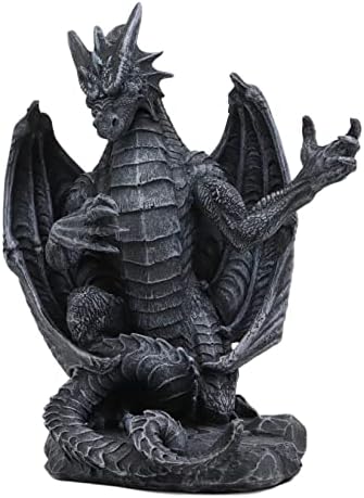 Ebros Gothic Standing Guardian Dragon with Outstretched Arm Cell Phone Holder Figurine Desktop Hand Cellular Device Organizer Statue Dungeons and Dragons Medieval Renaissance Sculpture - Image 3