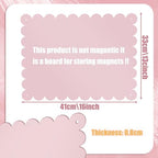 Gueevin 3pack Magnetic Board for Wall 16.1" x 13" Magnet Bulletin Board to Display Scalloped Magnetic Letters, Numbers, Notes for Refrigerator, Cubicle, Cabinet, Come with Tapes and Screws(Pink) - Image 3