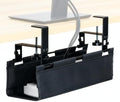 VIVO Black Clamp-on 16 in Fabric Cable Management Tray, DESK-AC16F-C by VIVO