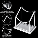 Watersay 4 Pack Vertical Acrylic Business Card Holders, Clear Desk Stand - Image 4