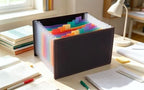 Genuine Leather A6 Receipt Organizer，Stand Receipt Organizer Folder, 13 Pockets Small Accordion File Organizer - Image 4