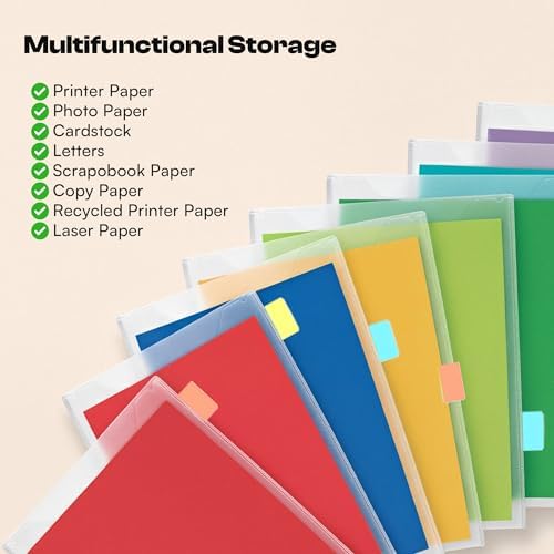 Caydo 36 Pieces Paper Storage for 8.5 × 11 papers with 48 Sticky Index Tabs - Image 6