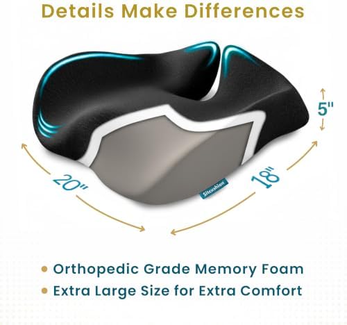 Pressure Relief Seat Cushion for Tailbone Pain, Sciatica & Coccyx Pillow - Image 4