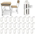 24Pcs Water Bottle Holder for Classroom Durable Cupholder for Desk Chair Anti-Spill 360° Rotating Water Bottle Holders Back to School Gift for Student Coffee Cup Holder for Office Home, White by gisgfim