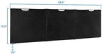 Mount-It! Under Desk Modesty Panel for Office Desks and Sit Stand Workstations [60 Inches Wide] Mesh Organizer Pockets for Cables and Wires (Black) - Image 2
