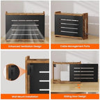 Homode Wooden WiFi Router Box Hider, Wall Mount Router Shelf - Image 4