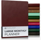 Gallery Leather Large Monthly Planner 2026-2027 Tremont Garnet by GalleryLeather