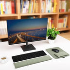 Large Mouse Pad Wrist Support Set, Bean Bag Mouse and Keyboard Wrist Rest Filled Ergo Beads, Easy Typing Gaming Home Office (Light Army Green) - Image 6