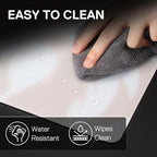 Redragon PG1M Glass Mouse Pad - Ultra-Smooth Precision Surface with Non-Slip Base, Easy to Clean, Hard Mousepad for Gaming - 13 x 13 x 0.15 inches, White - Image 5