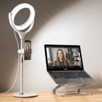 Zoom Lighting for Computer, 8 inch Ring Light with Stand for Desk by Yarrashop
