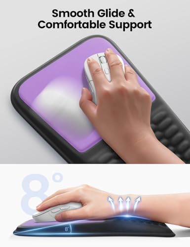 Vaydeer Keyboard Stand and Mouse Pad Set with Wrist Rest and Storage - Image 2