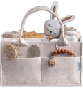 PUTSKA Baby Diaper Caddy Organizer, Felt Nursery Basket, Mocha, Extra Large by Putska