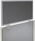 OBEX Acoustical Cubicle Privacy Screen Extender Desk Panel & Office Divider, Add Separation & Block Noise, 12" x 24", Graphite by OBEX
